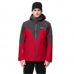 Jack Wolfskin Winterjacke DNA Rhapsody 3in1 - wasserdicht, winddicht, PFC-frei - rot Herren